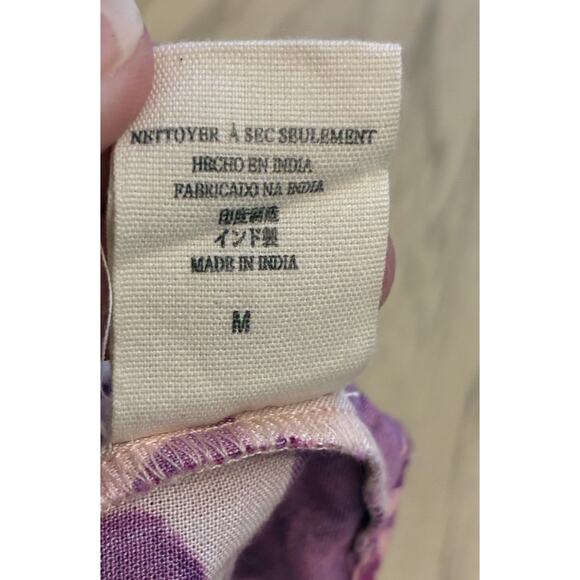 Jen's Pirate Booty Top M Boho Smocked Cami Peplum Floral Gypsy Festival Designer - Picture 7 of 14